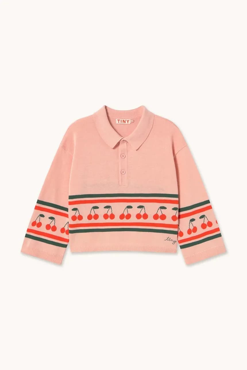 Детский хлопковый свитер CHERRIES SWEATER - фото 2