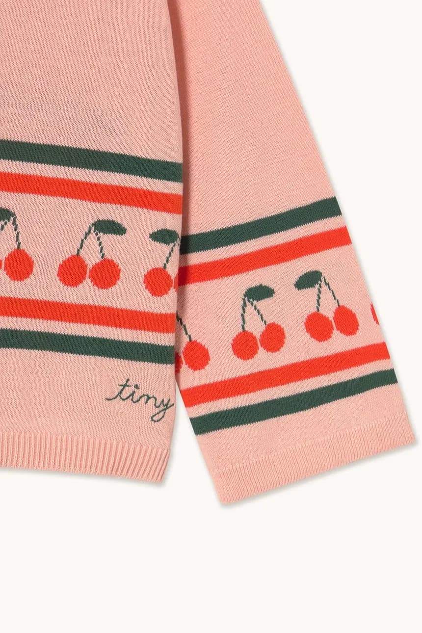 Детский хлопковый свитер CHERRIES SWEATER - фото 4