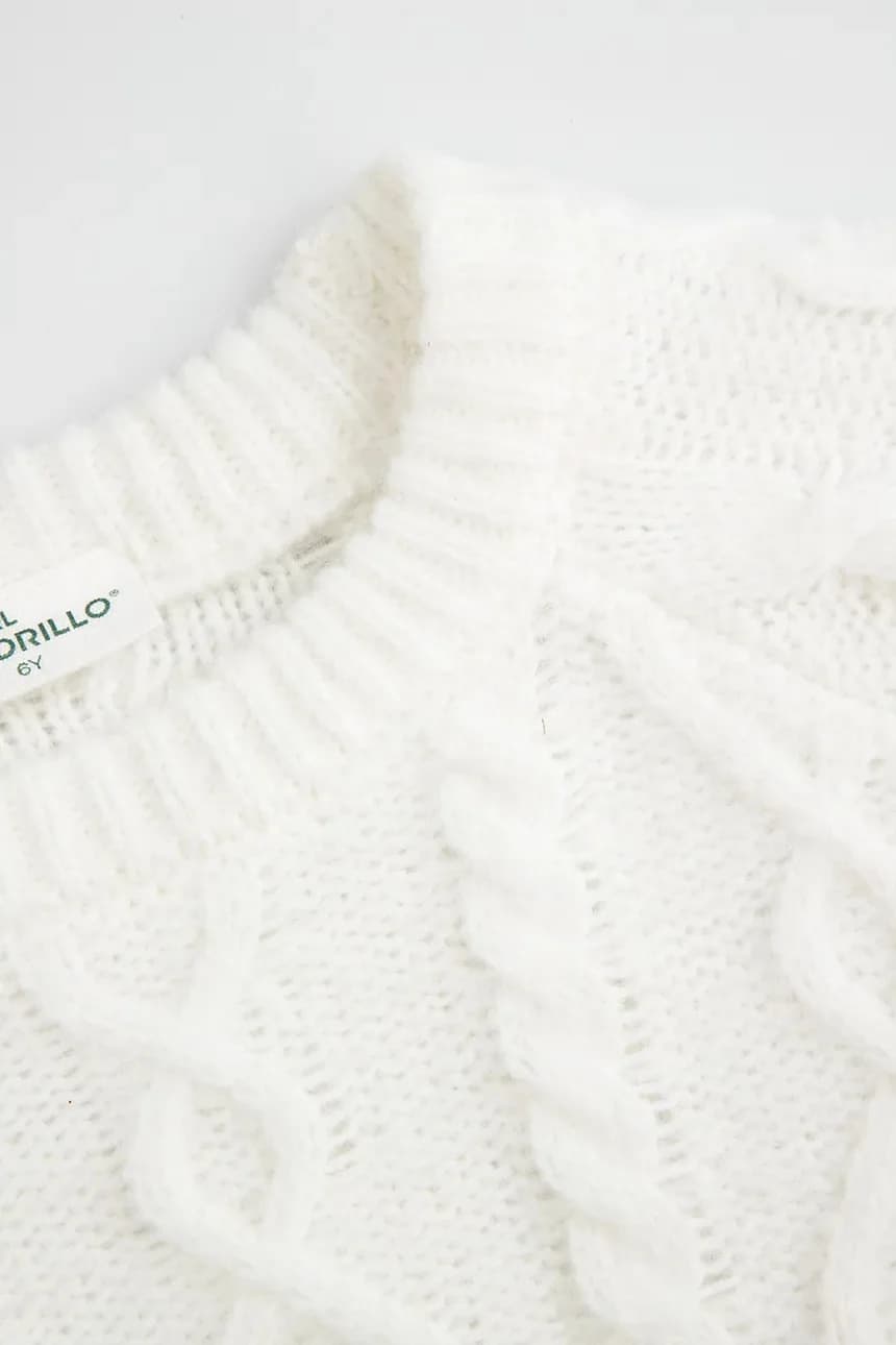 Детский свитер из смесовой шерсти - фото 4