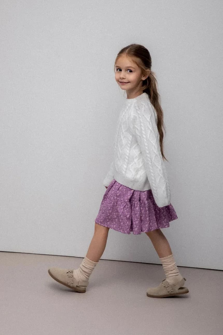 Детский свитер из смесовой шерсти - фото 7