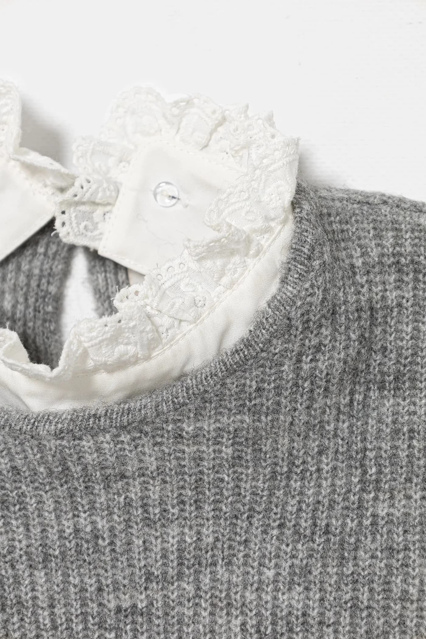 Детский свитер из смесовой шерсти - фото 3