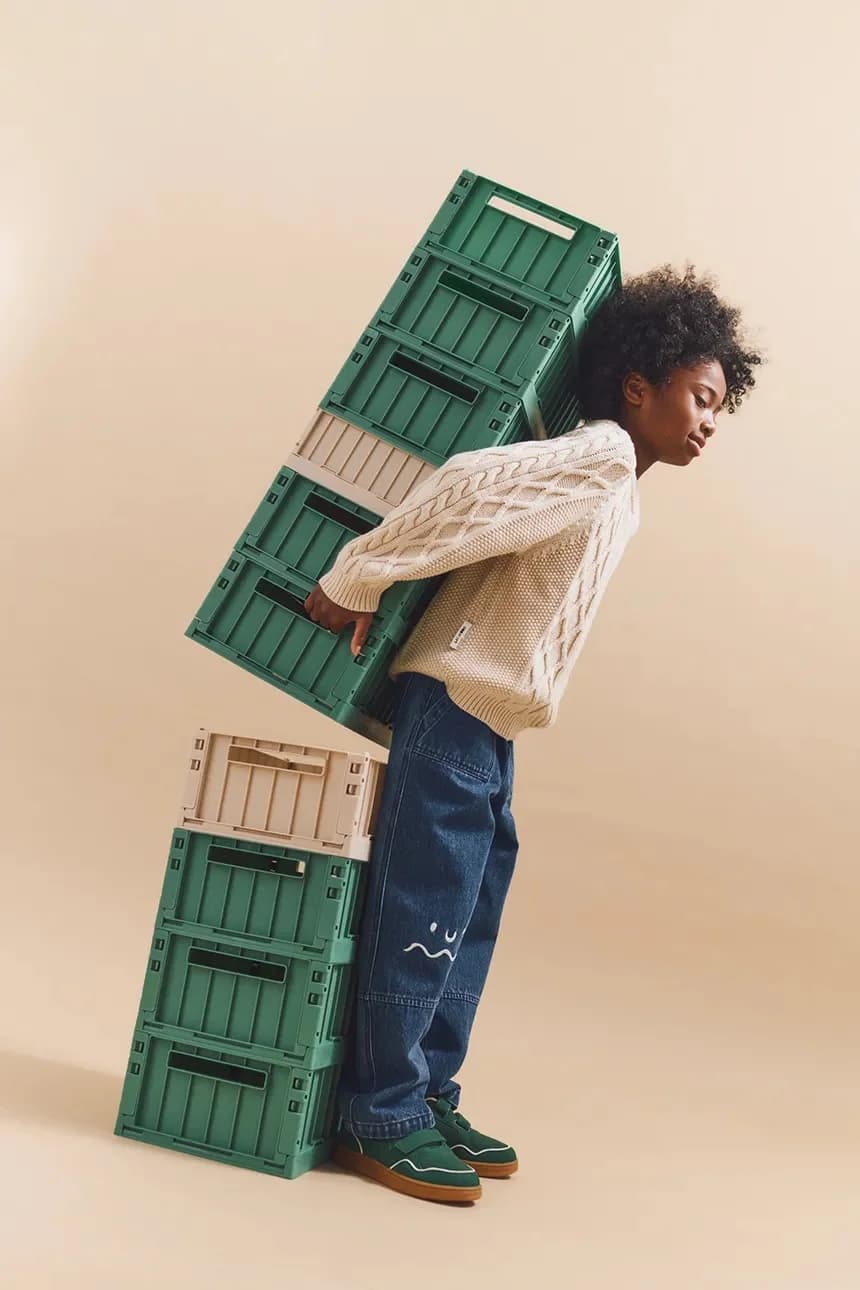 Детский вязаный джемпер Callio из шерсти - фото 6