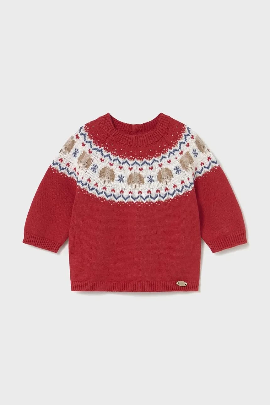 Детский свитер из смесовой шерсти - фото 2