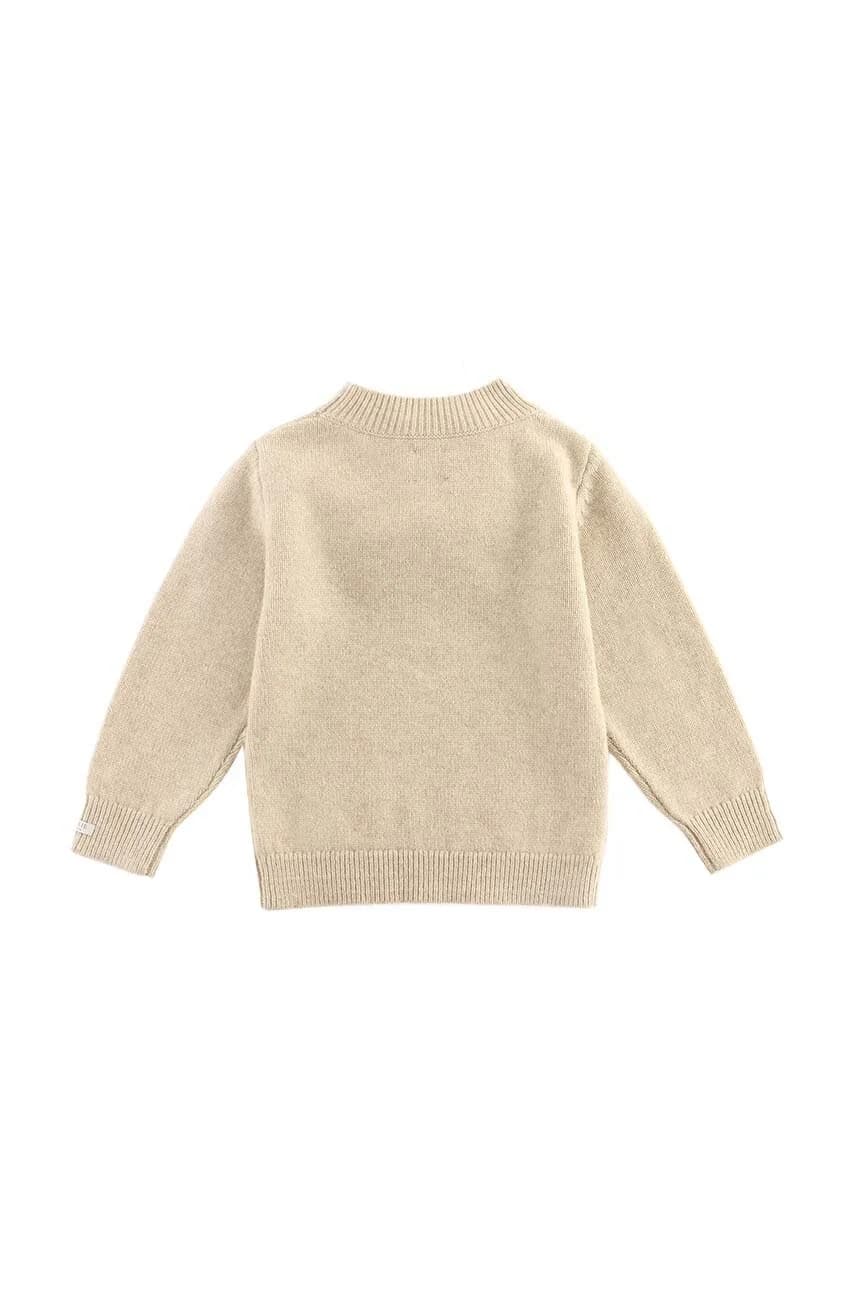 Свитер Denn из мериносовой шерсти Свитер из детской шерсти с медвежонком - фото 3