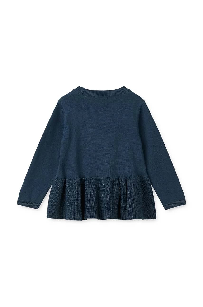 Детский вязаный джемпер с люрексом Esme - фото 3