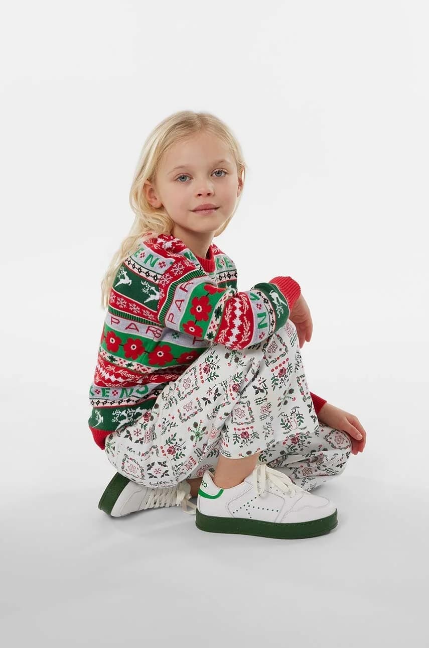 Детский свитер из смесовой шерсти - фото 4