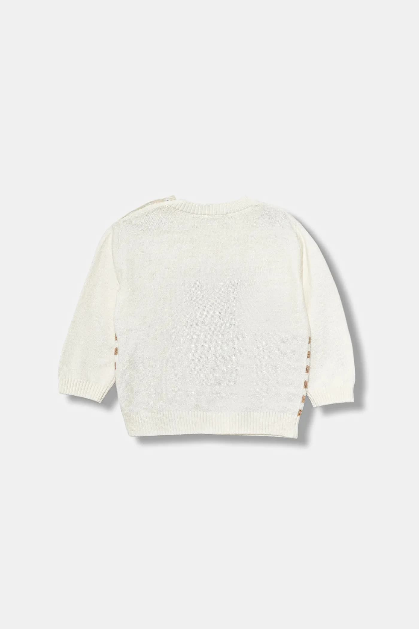 Детский свитер из смесовой шерсти - фото 2