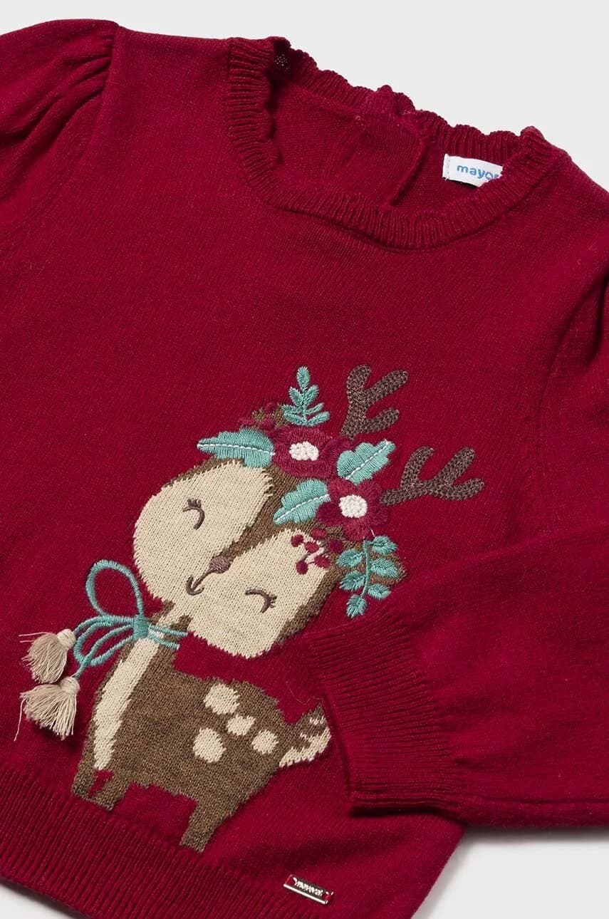 Детский свитер из смесовой шерсти - фото 2