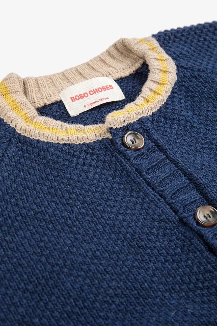 Детский кардиган Fun Face из шерсти - фото 4