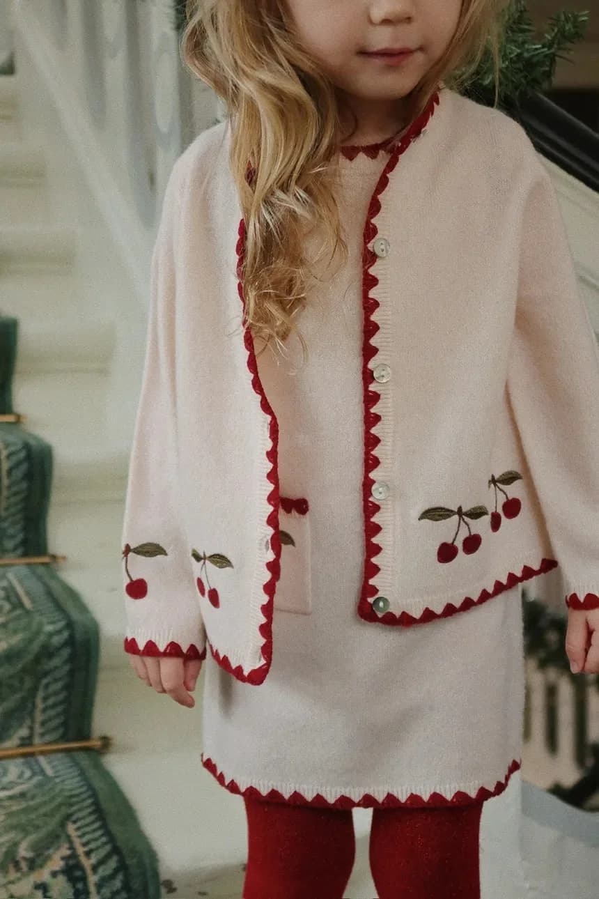 Детский шерстяной кардиган COLLETTE CARDIGAN