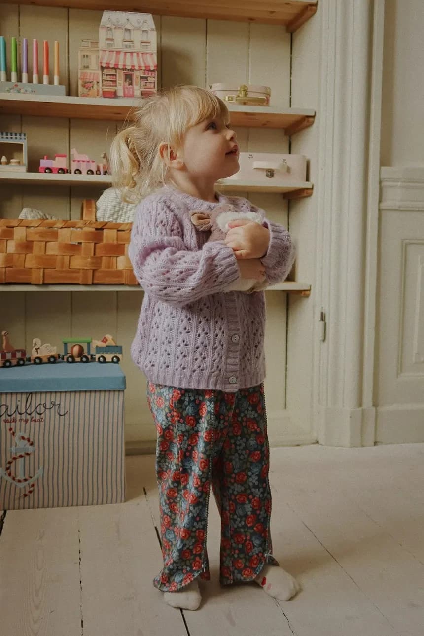 Детский кардиган из шерсти ISA CARDIGAN - фото 8