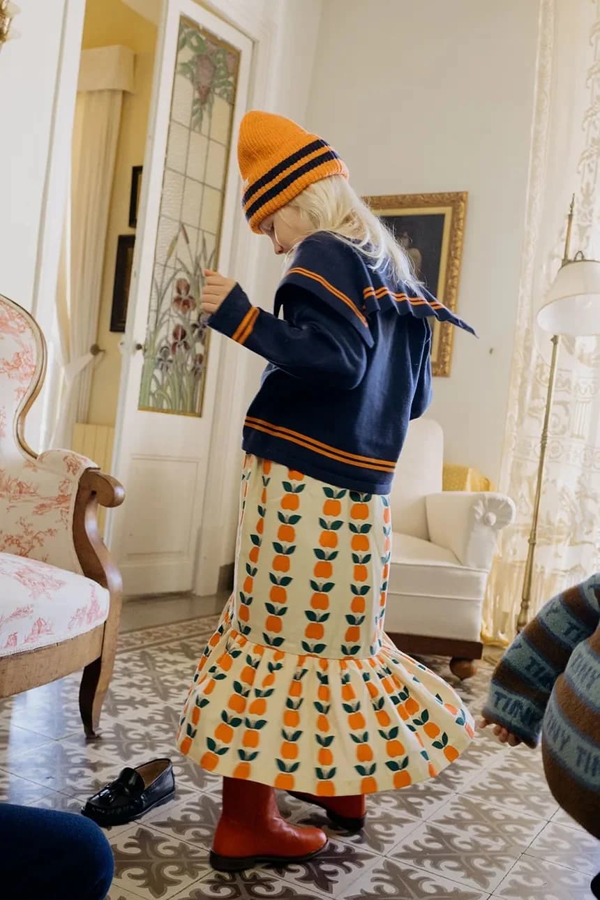 Детский свитер STRIPES TINY CARDIGAN - фото 4