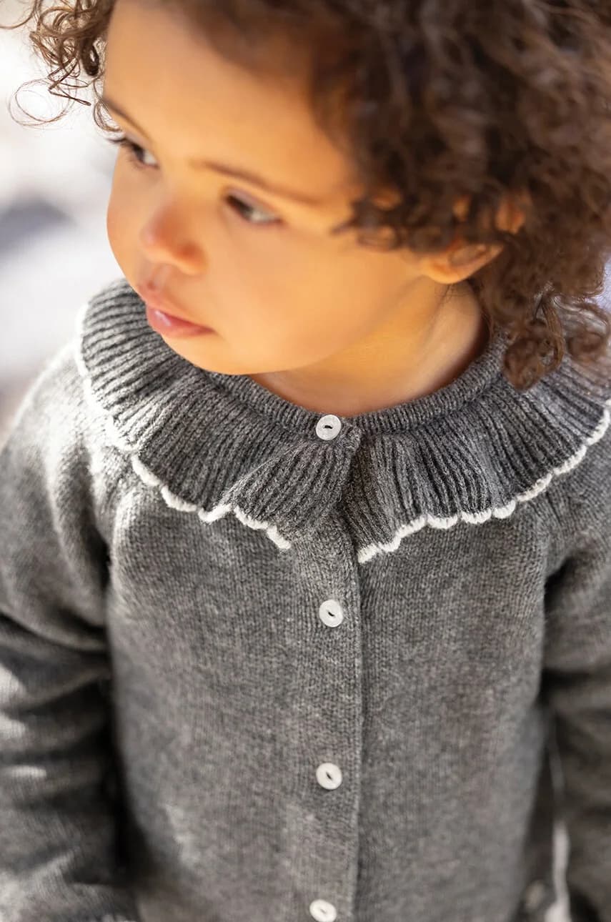 Детский шерстяной кардиган - фото 5