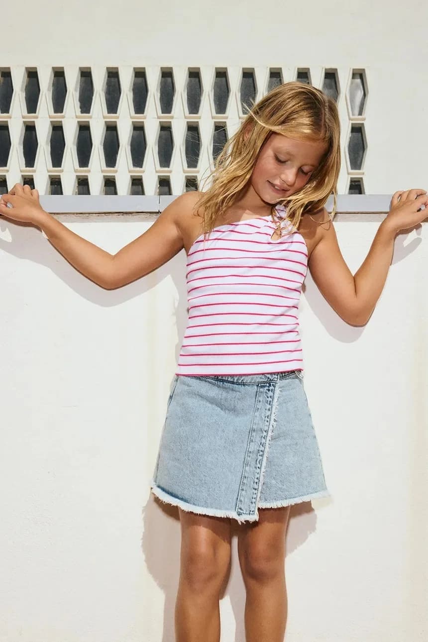 Детские джинсовые юбки и брюки