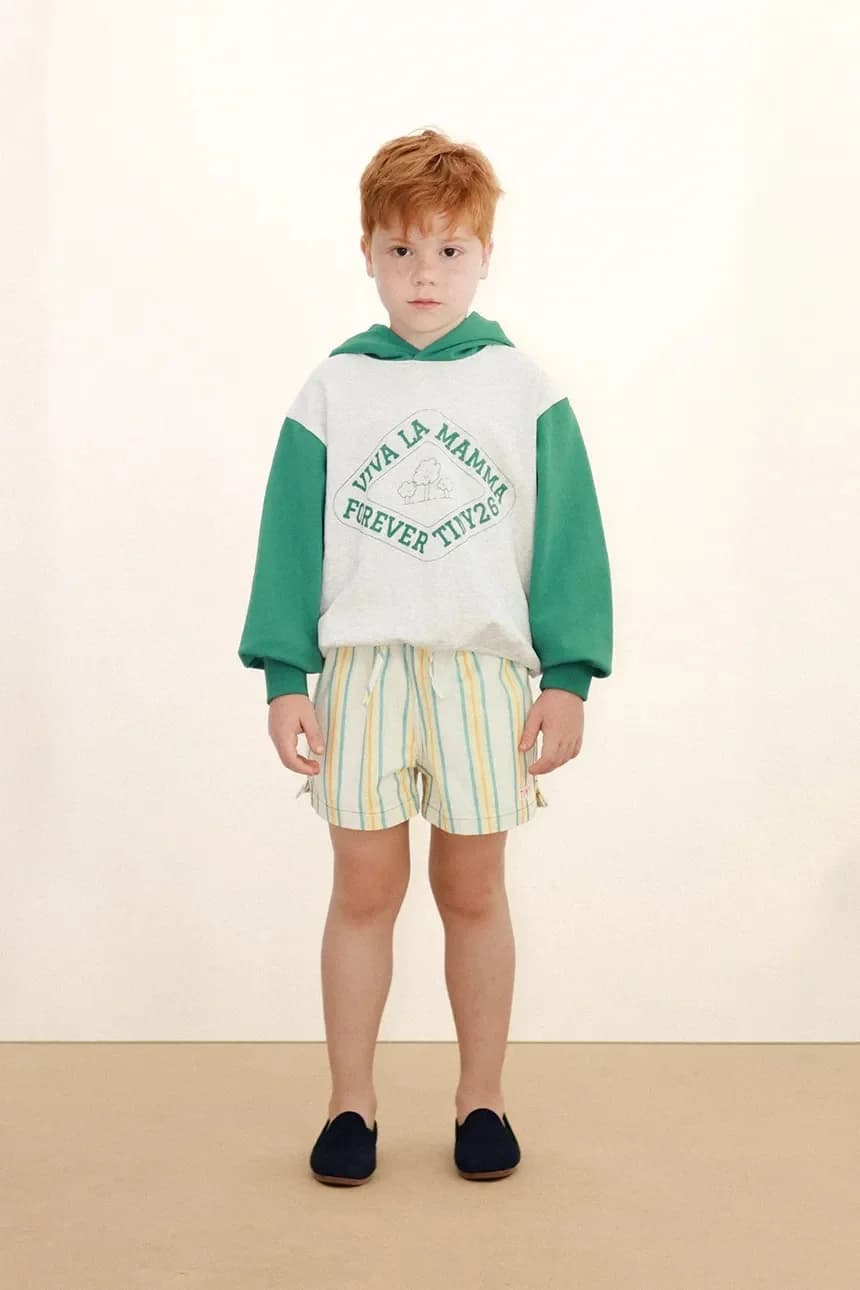 Детские хлопковые шорты MULTICOLOR STRIPES SHORTS