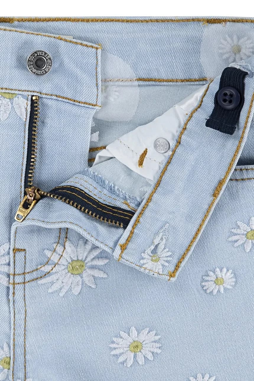 Детские джинсовые шорты DAISY DENIM A LINE SHORT - фото 5