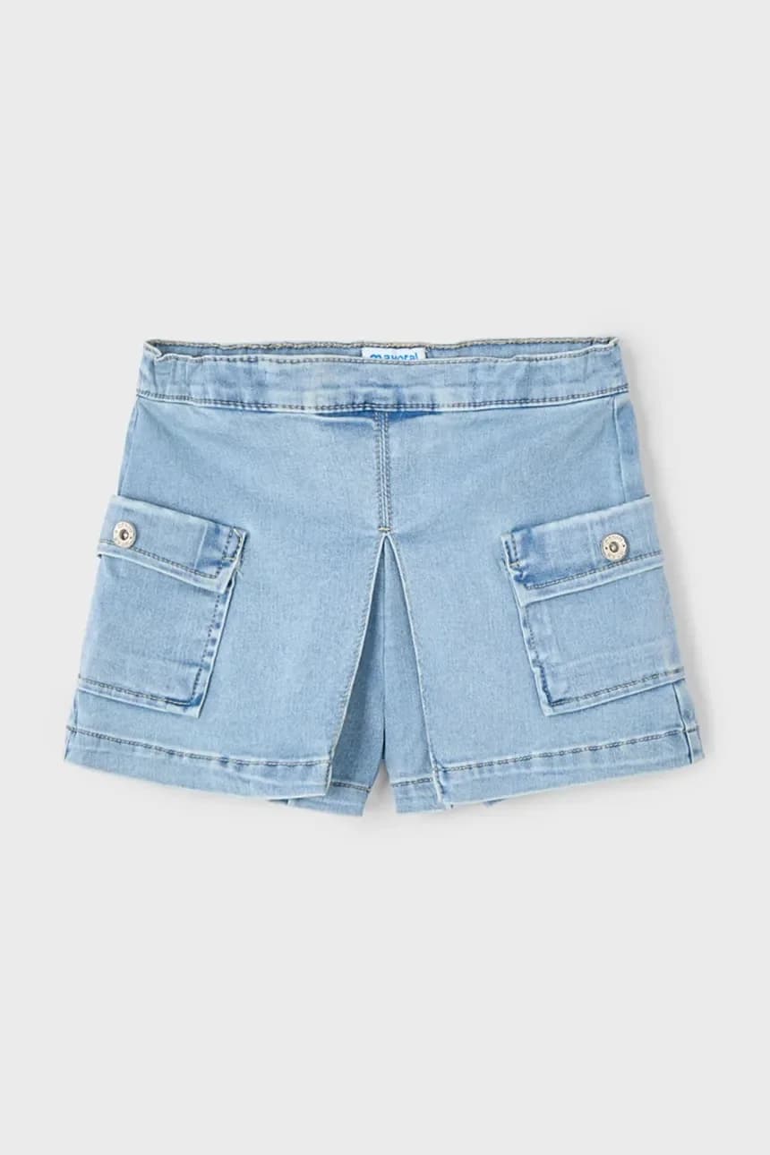 Детские джинсовые шорты карго - фото 2