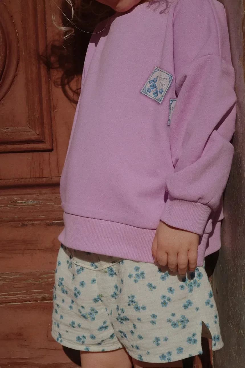 Детские хлопковые шорты RHW X KS MIOBLU SHORTIE GOTS