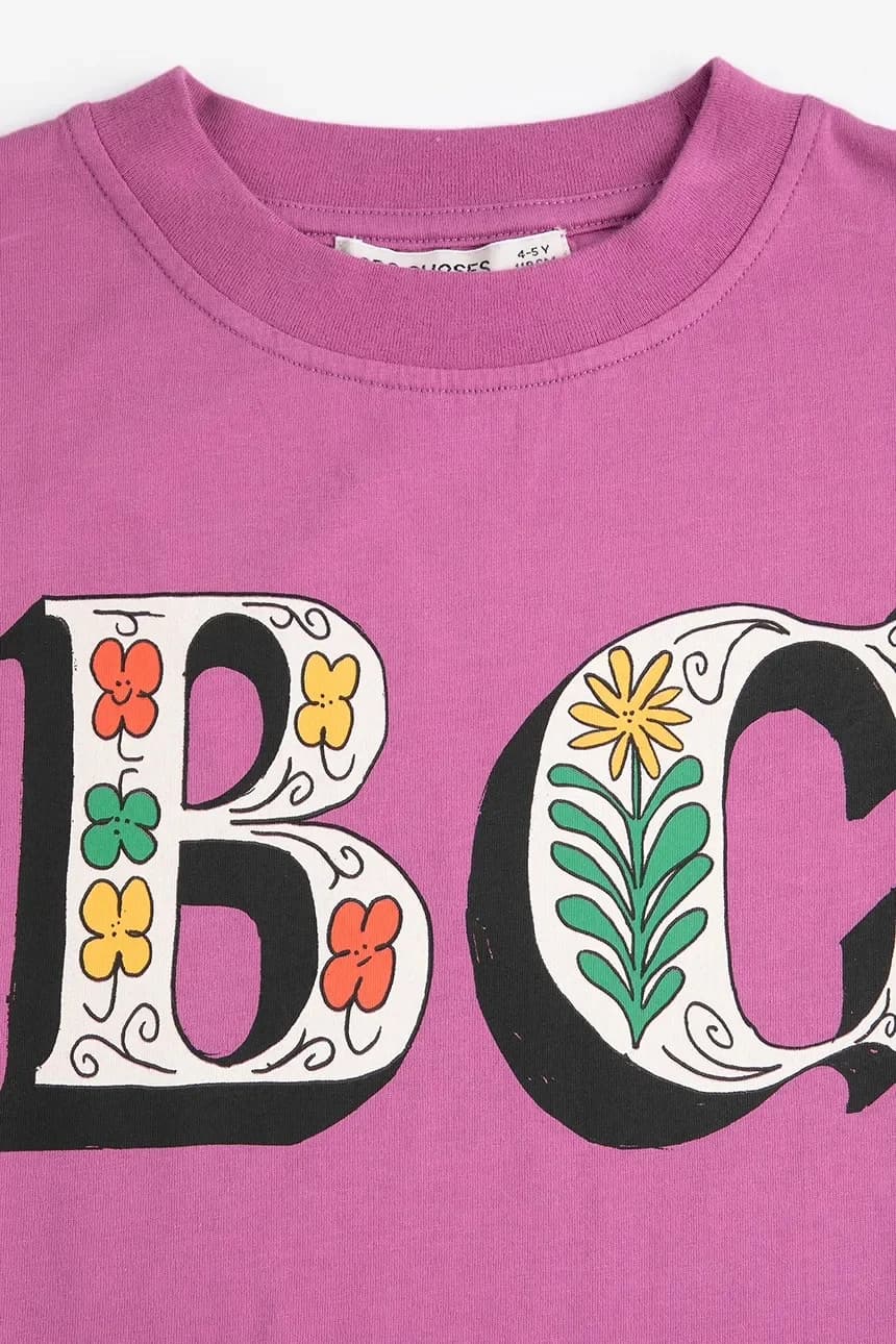 Детская хлопковая футболка Spring Letters - фото 3