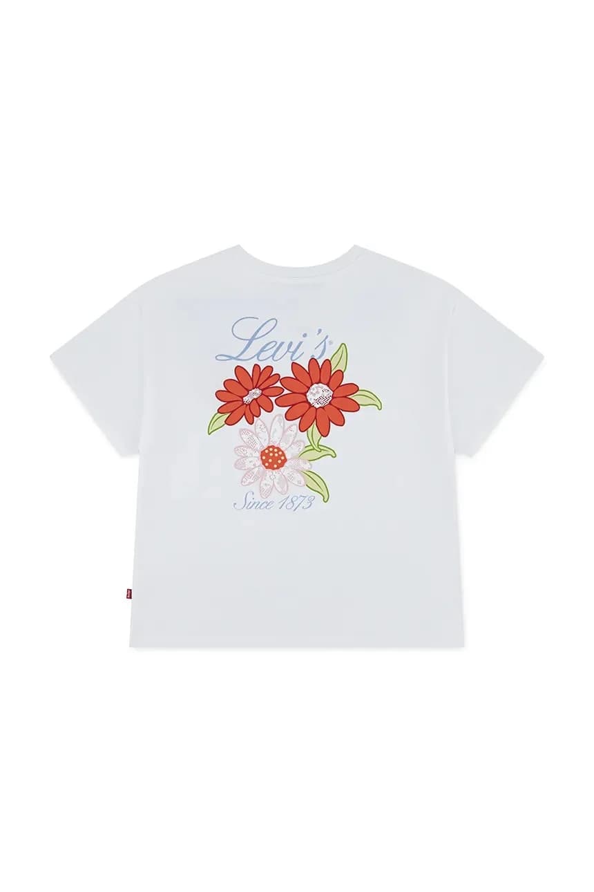 Детская футболка LEVIS FLORAL OVERSIZED TEE - фото 3