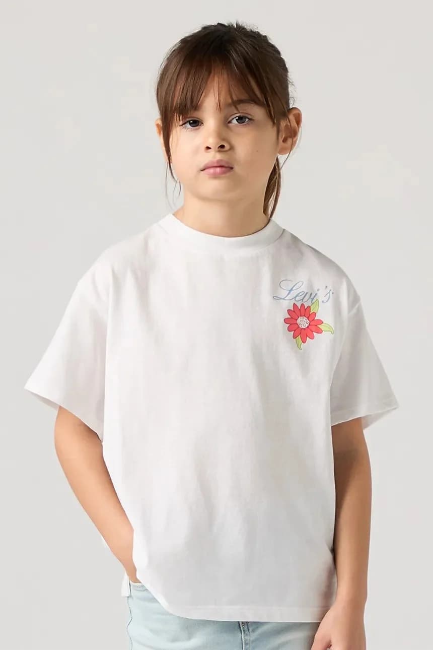 Детская футболка LEVIS FLORAL OVERSIZED TEE - фото 6