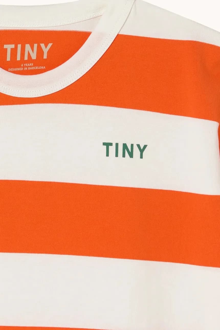 Детская хлопковая футболка STRIPES KNIT TEE - фото 3