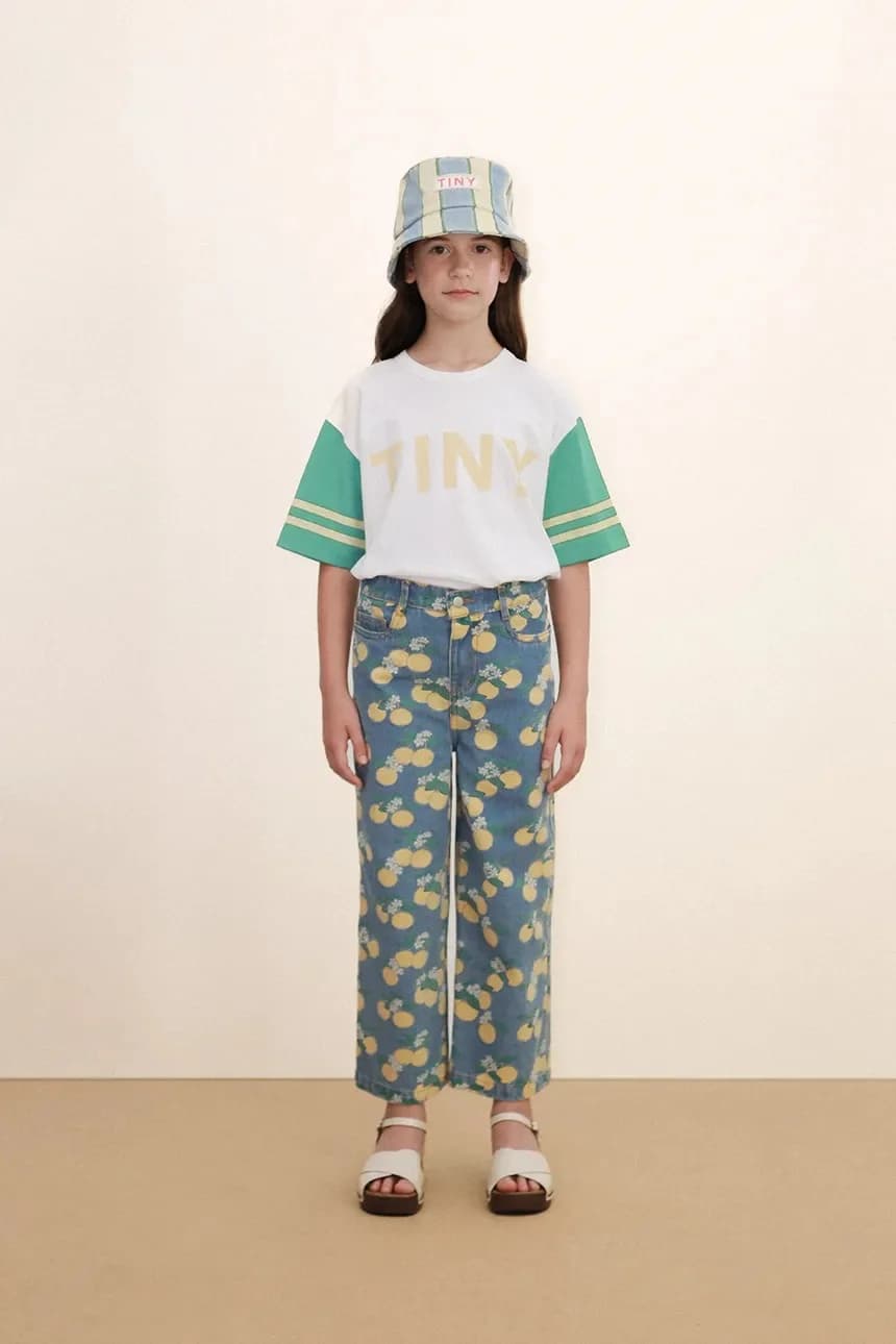 Детская хлопковая футболка STRIPES LOGO TEE - фото 5