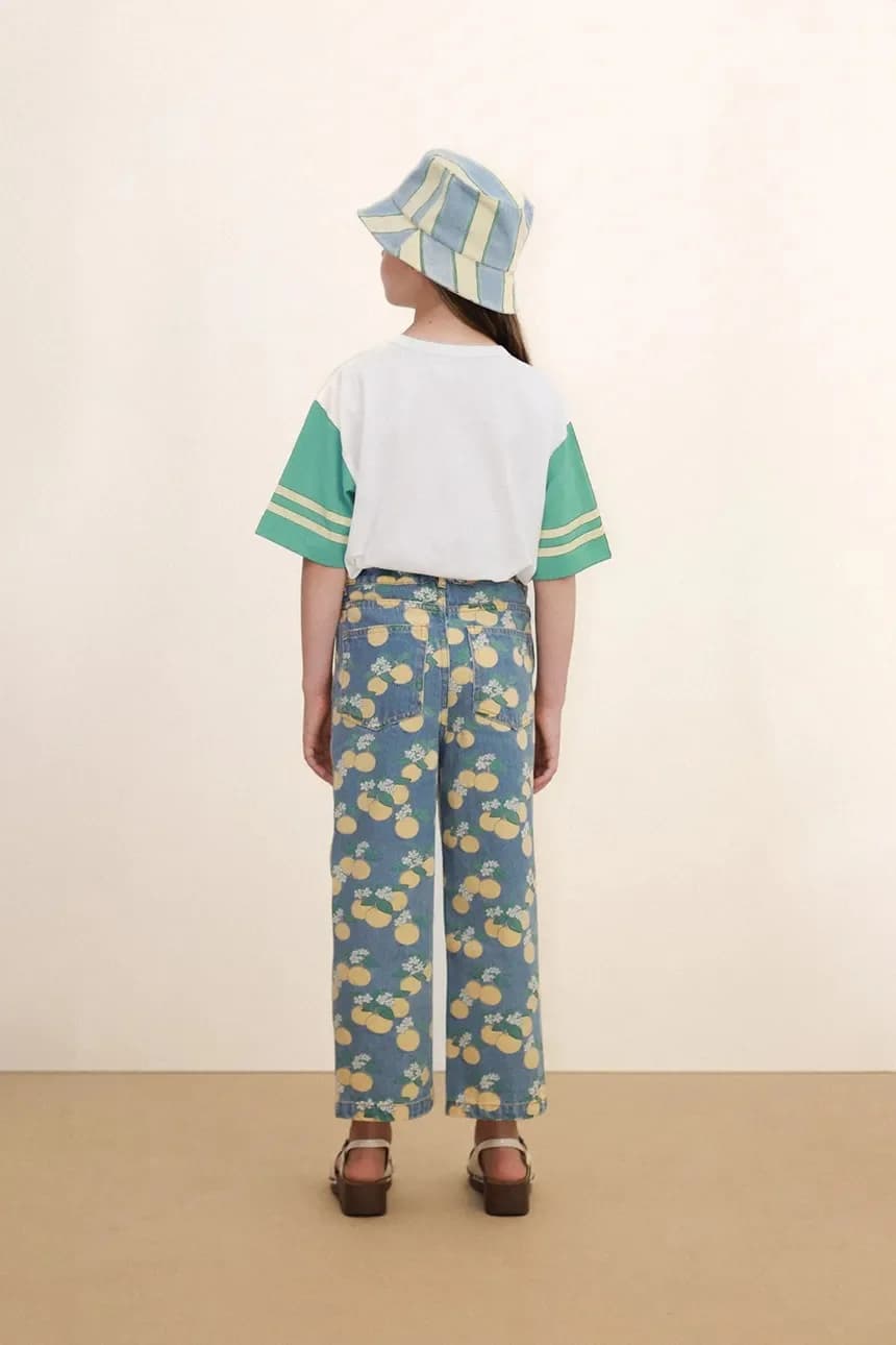 Детская хлопковая футболка STRIPES LOGO TEE - фото 6