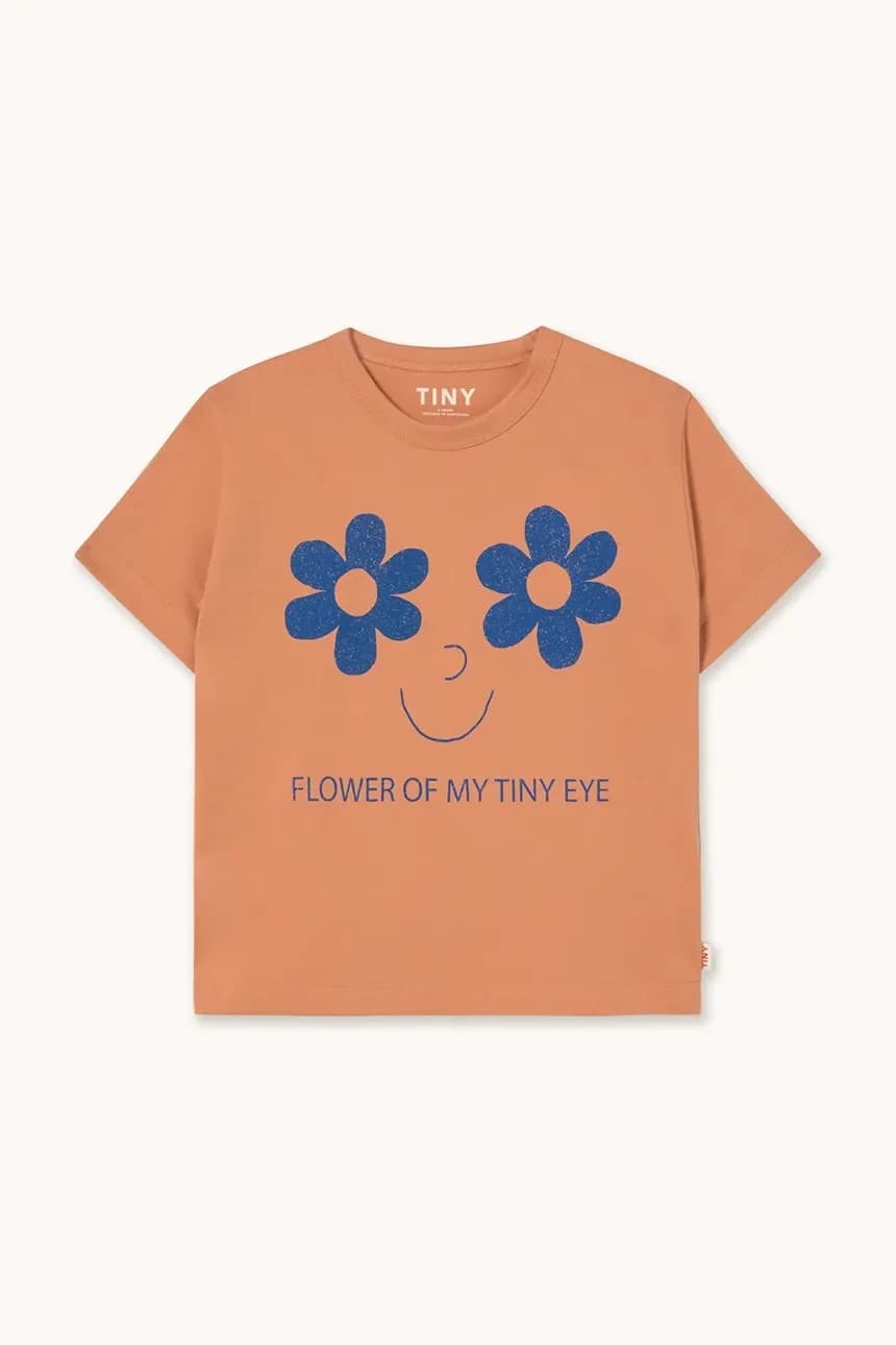 Детская хлопковая футболка FLOWERS EYES GRAPHIC TEE