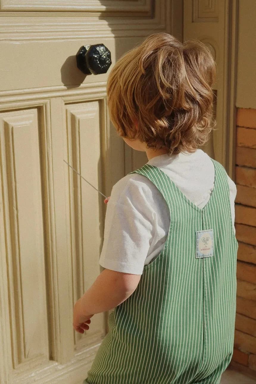 Детская футболка из смесового льна RHW X KS JONGLEUR TEE OCS - фото 7