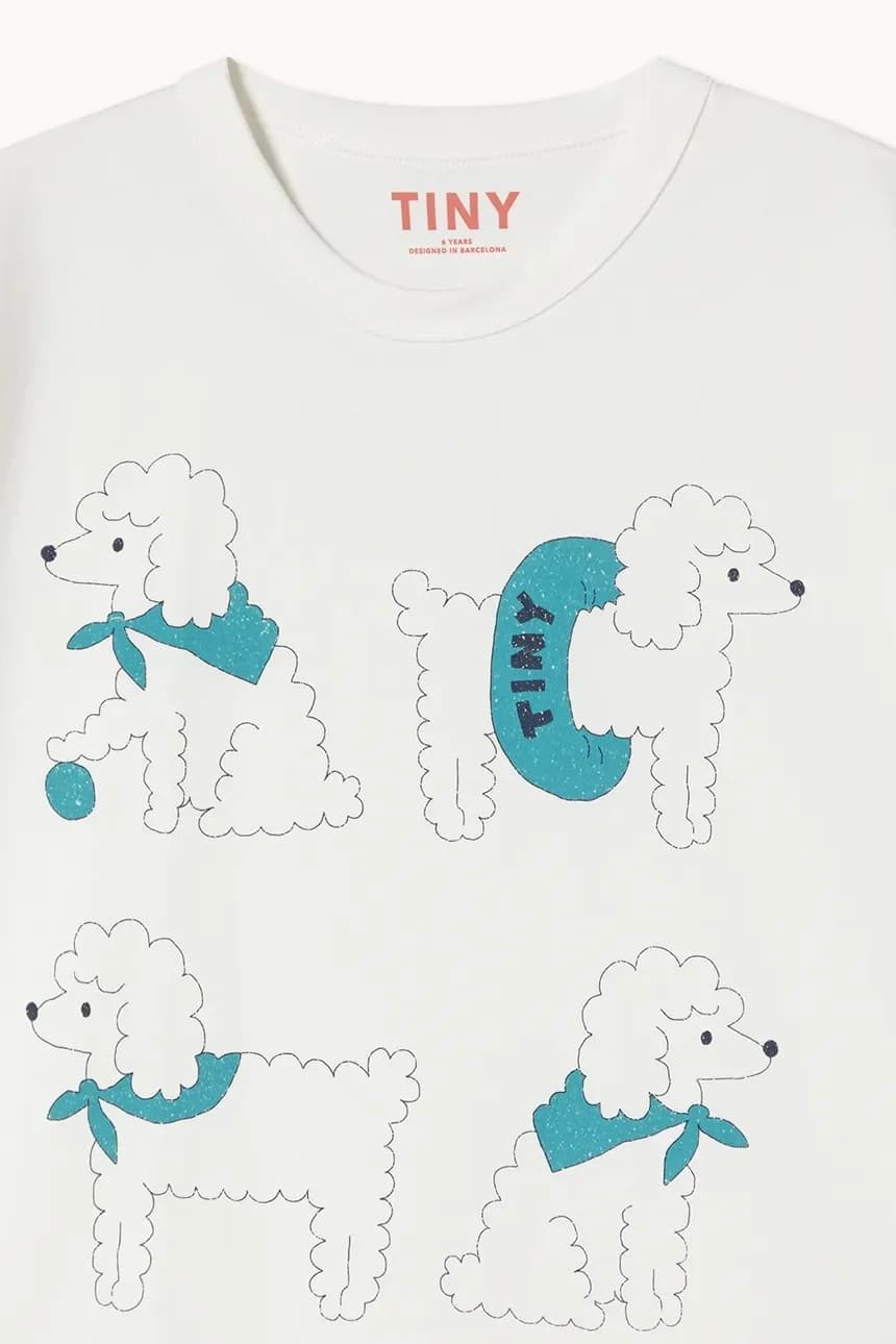 Детская хлопковая футболка POODLE GRAPHIC TEE - фото 3