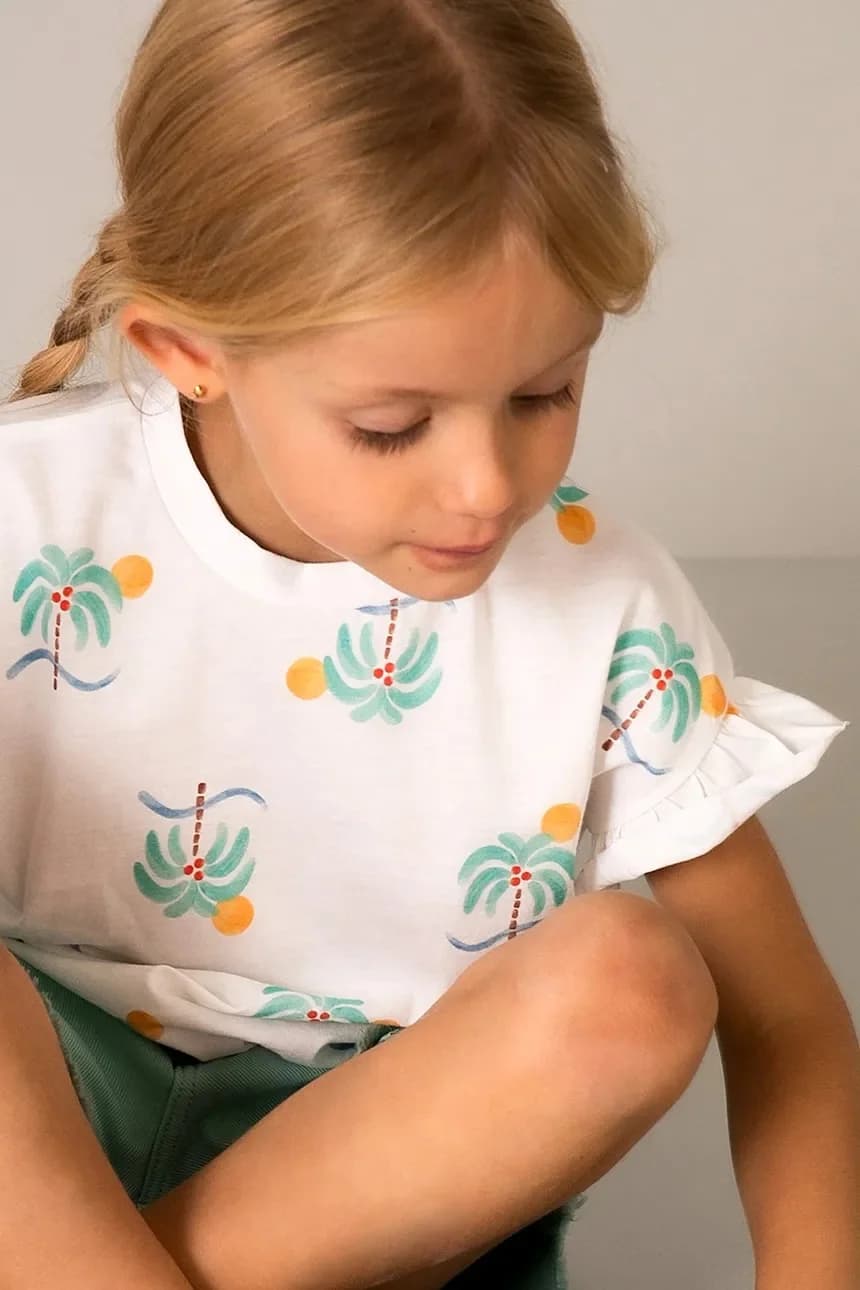 Детская хлопковая футболка - фото 5