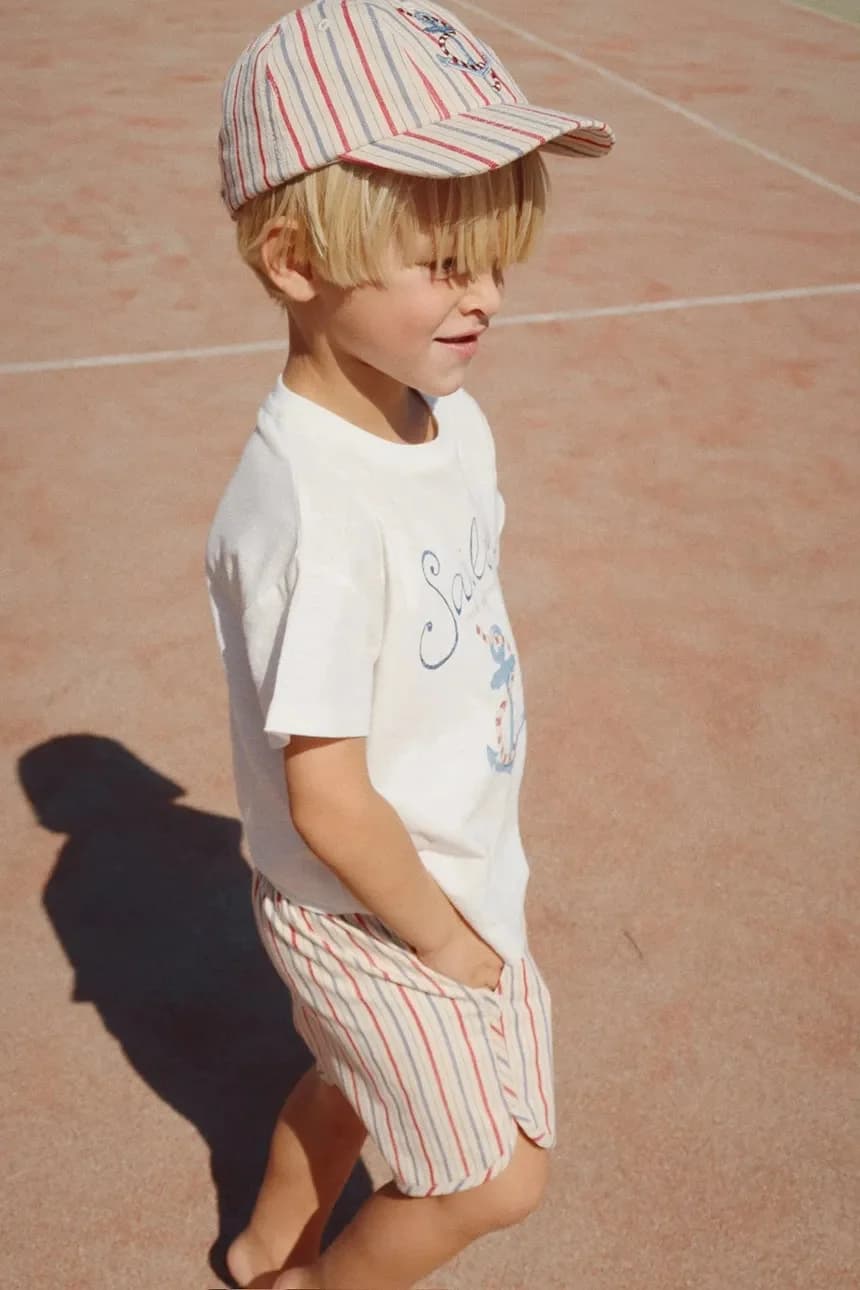 Детская футболка из смесового льна ERA TEE OCS - фото 8