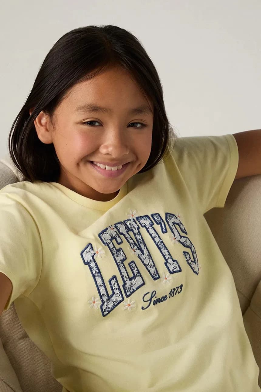 Детская футболка с аппликацией LEVIS CHAMBRAY - фото 6