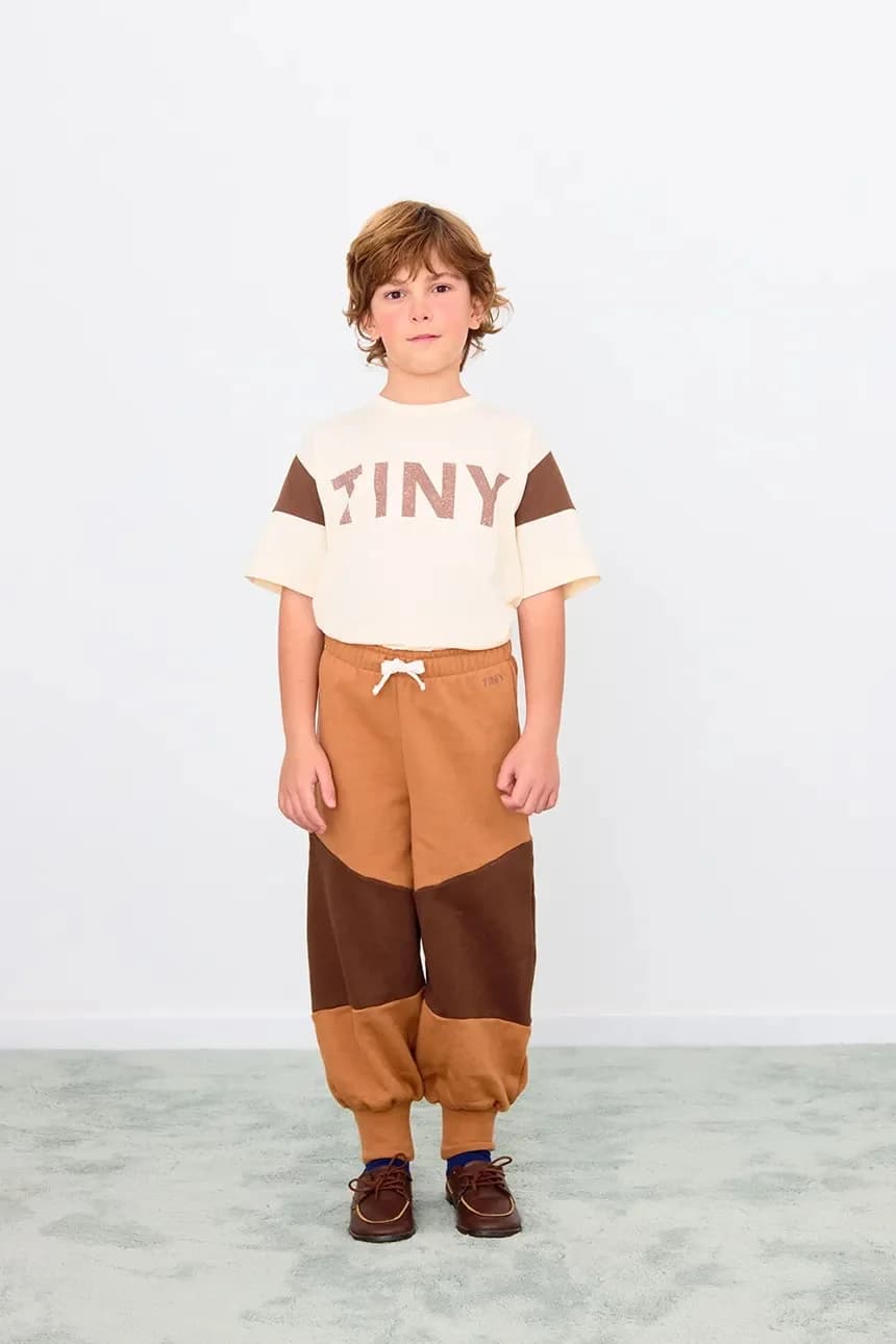 Детская хлопковая футболка TINY COLOR BLOCK TEE