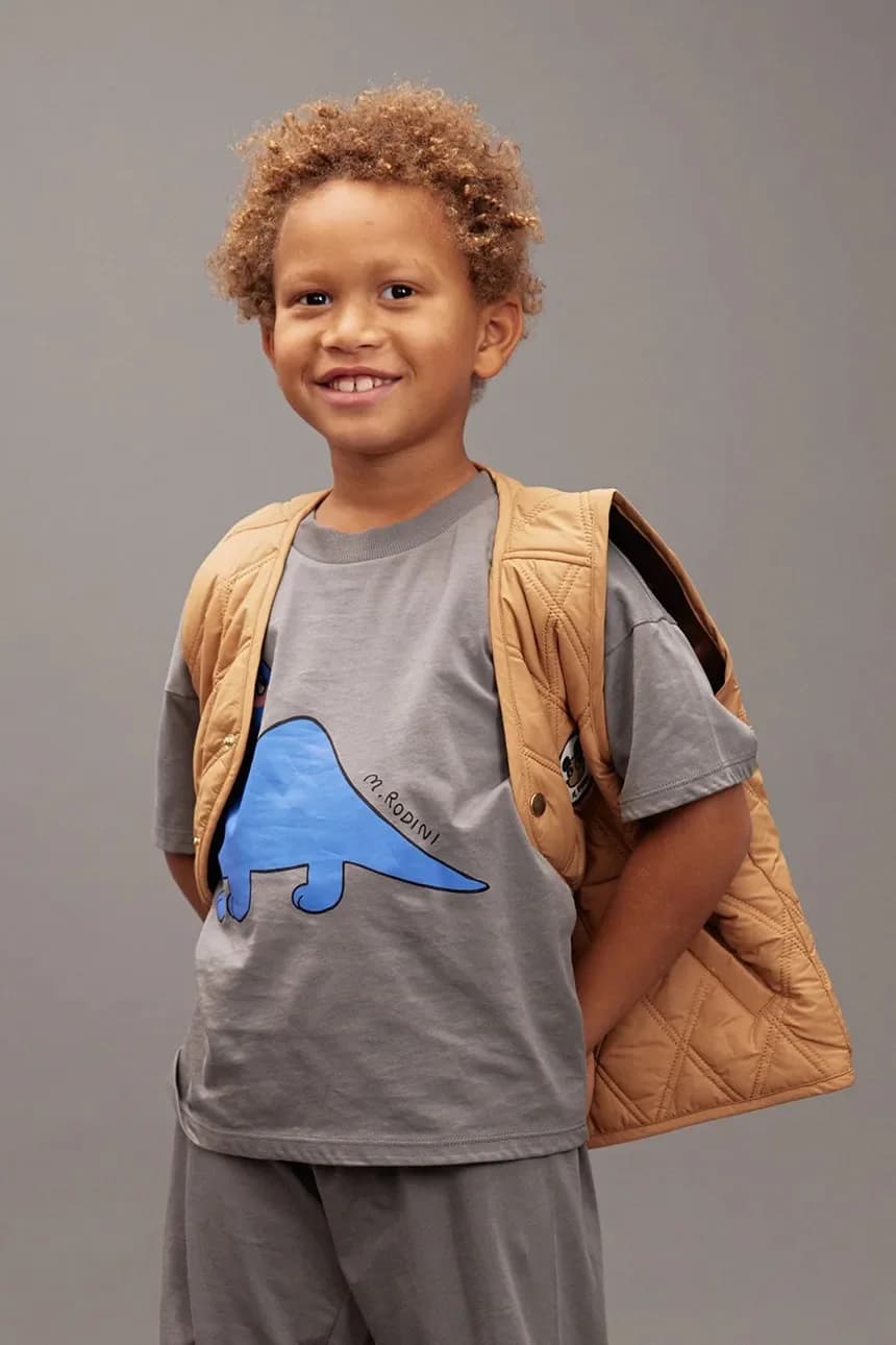 Детская хлопковая футболка Dino