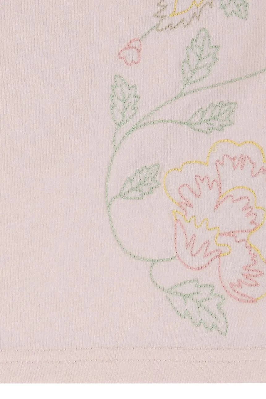 Детская футболка OVERSIZE EMBROIDERY FLORAL - фото 4