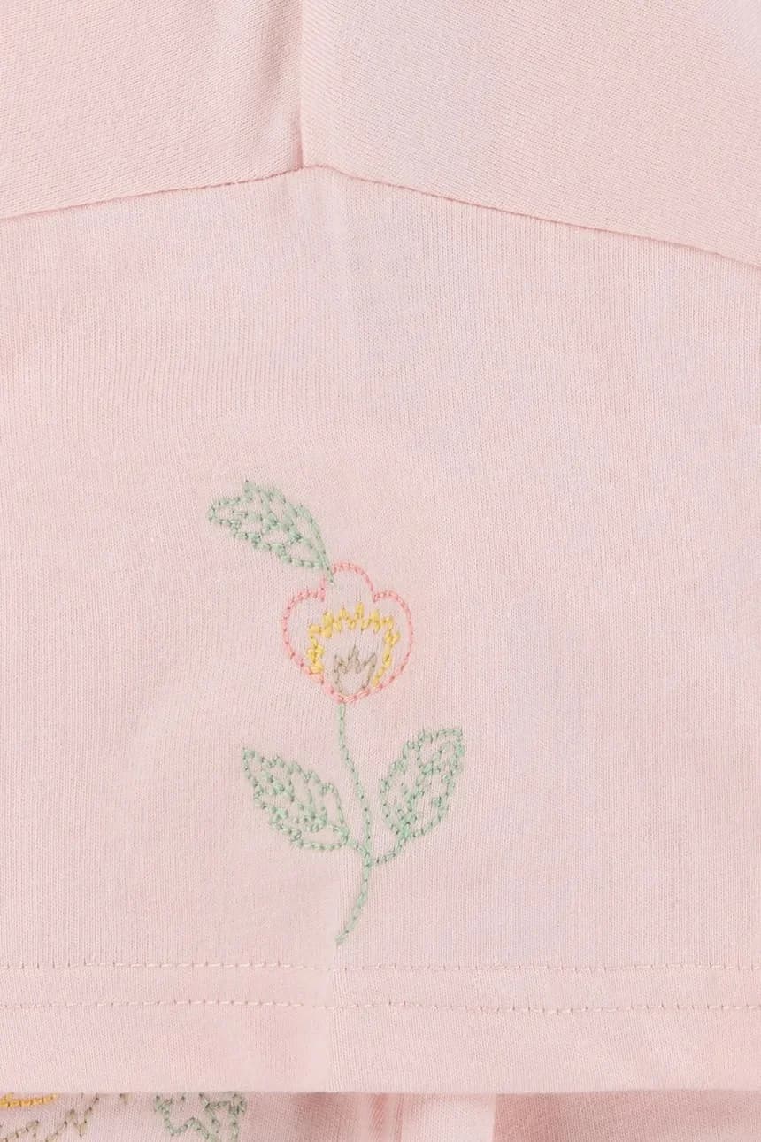 Детская футболка OVERSIZE EMBROIDERY FLORAL - фото 5