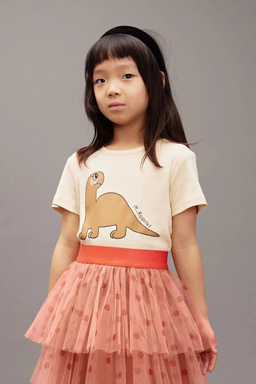 Детская хлопковая футболка Dino