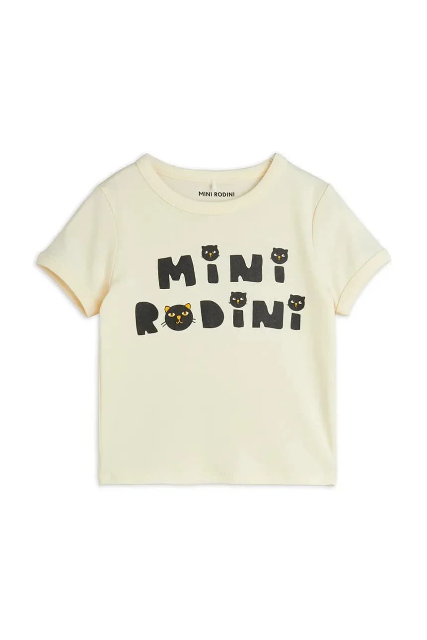 Детская футболка из хлопка Mini Rodini Кошки - фото 2