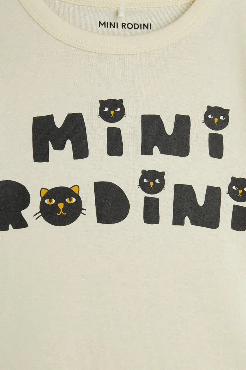 Детская футболка из хлопка Mini Rodini Кошки - фото 4