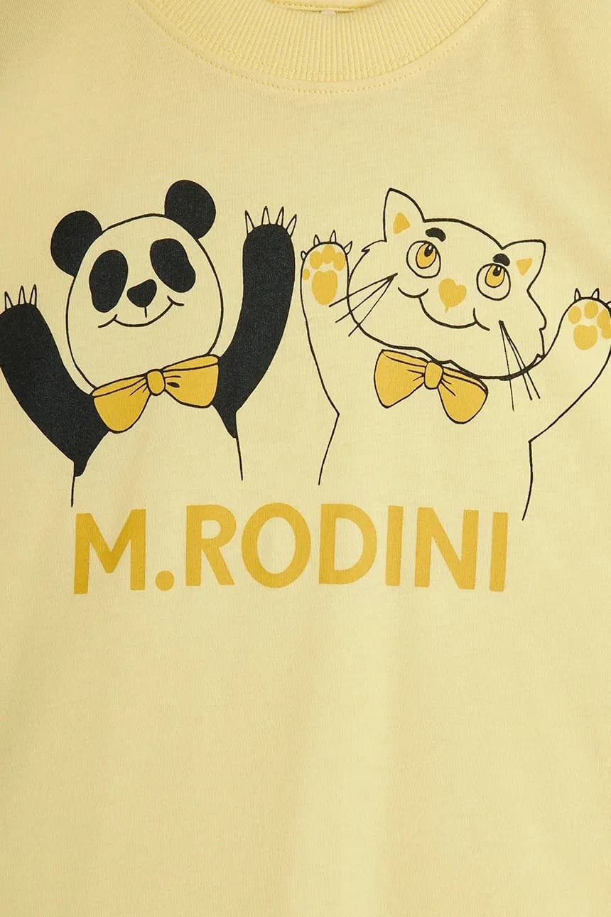 Детская хлопковая футболка с пандой и котом - фото 3