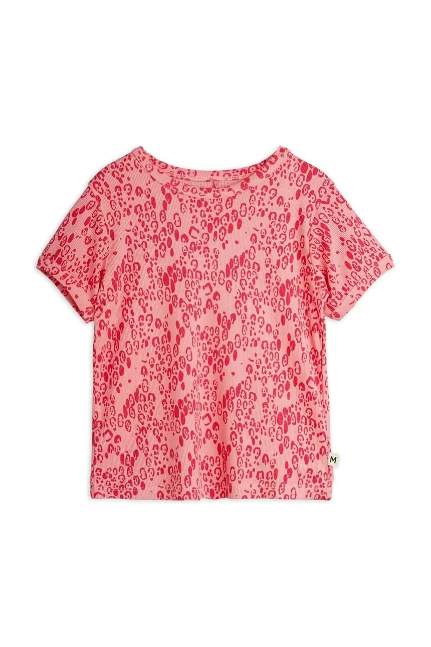Детская леопардовая мини-футболка