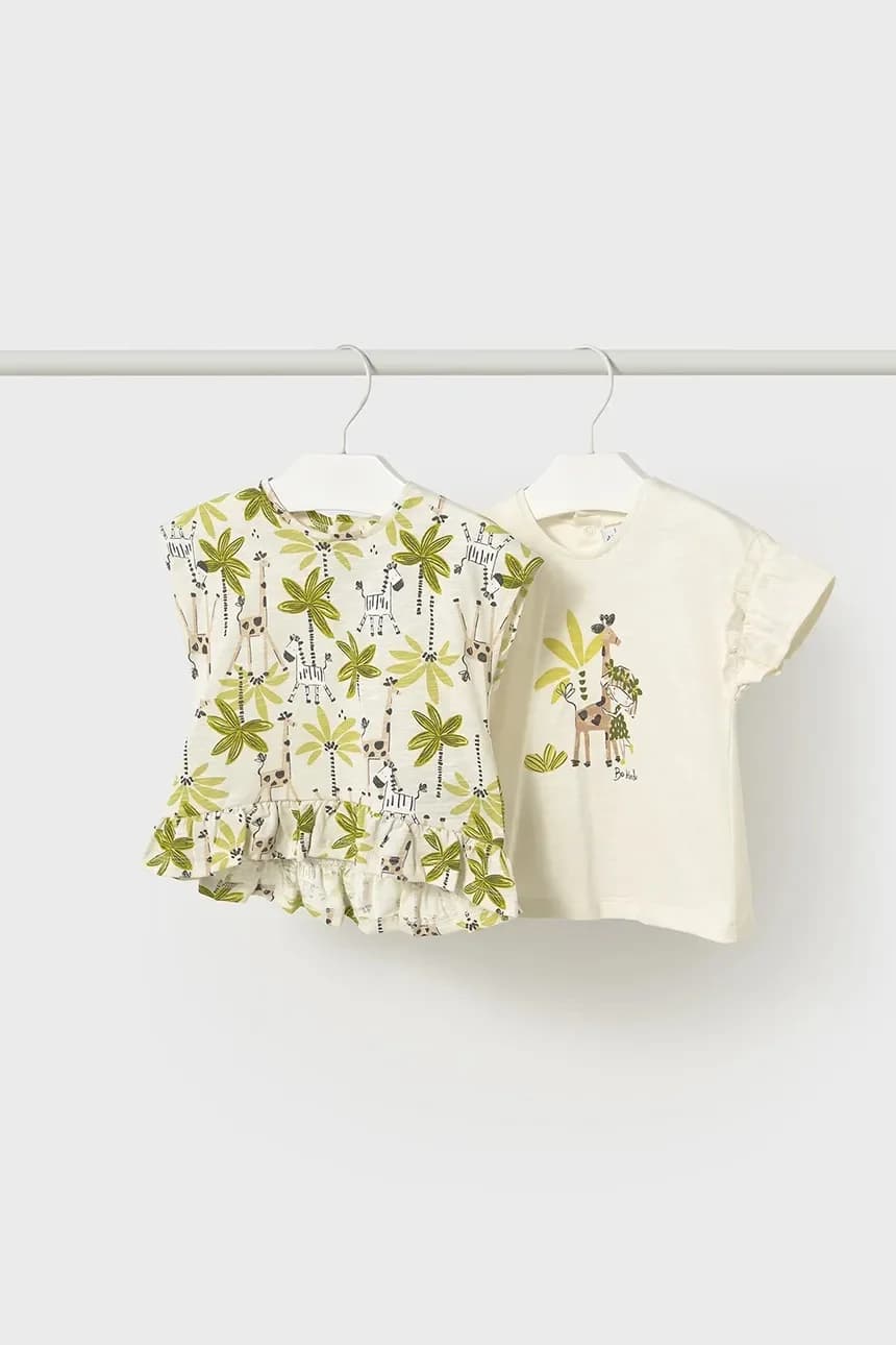 Детские хлопковые футболки, 2 пары