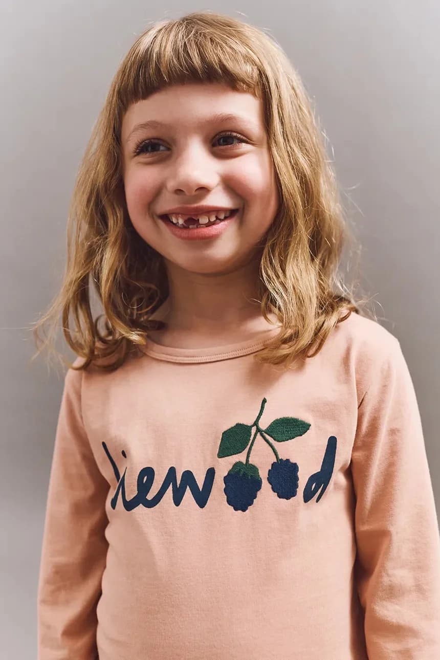 Детская хлопковая футболка с длинными рукавами Apia Placement Longsleeve