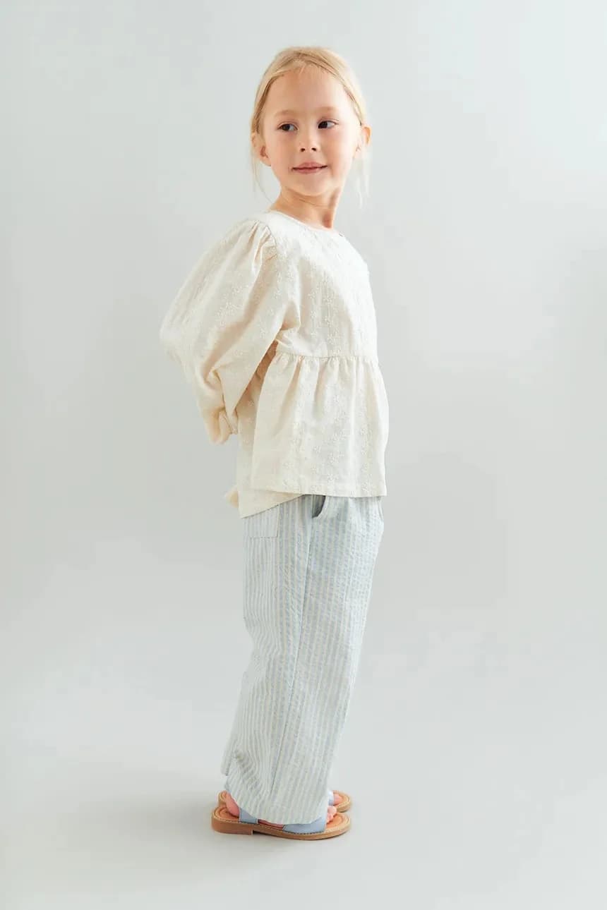 Детская хлопковая рубашка с длинным рукавом