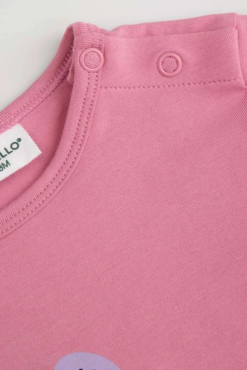 Детский хлопковый лонгслив с эластаном. - фото 3