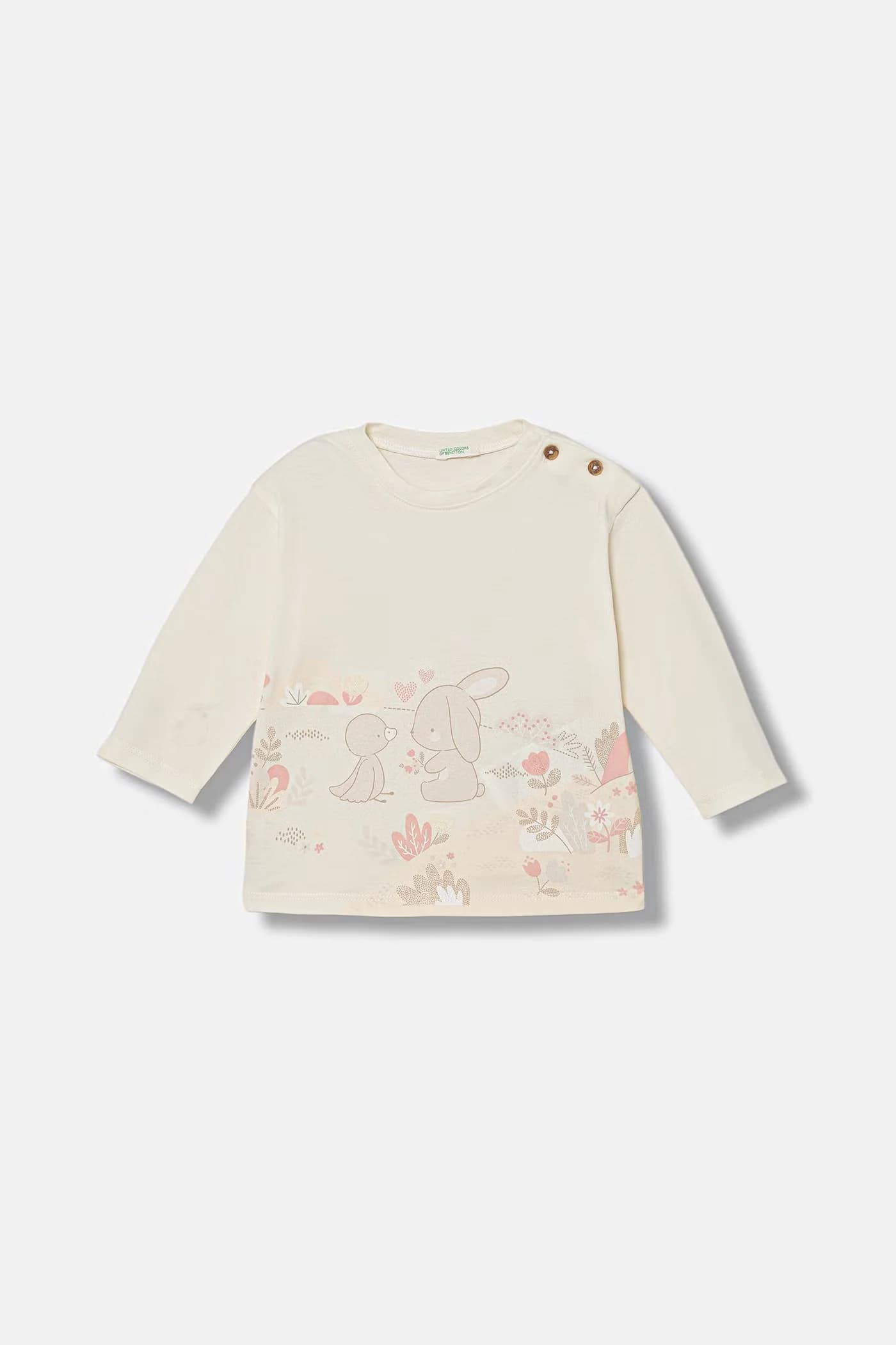 Детская хлопковая рубашка с длинным рукавом