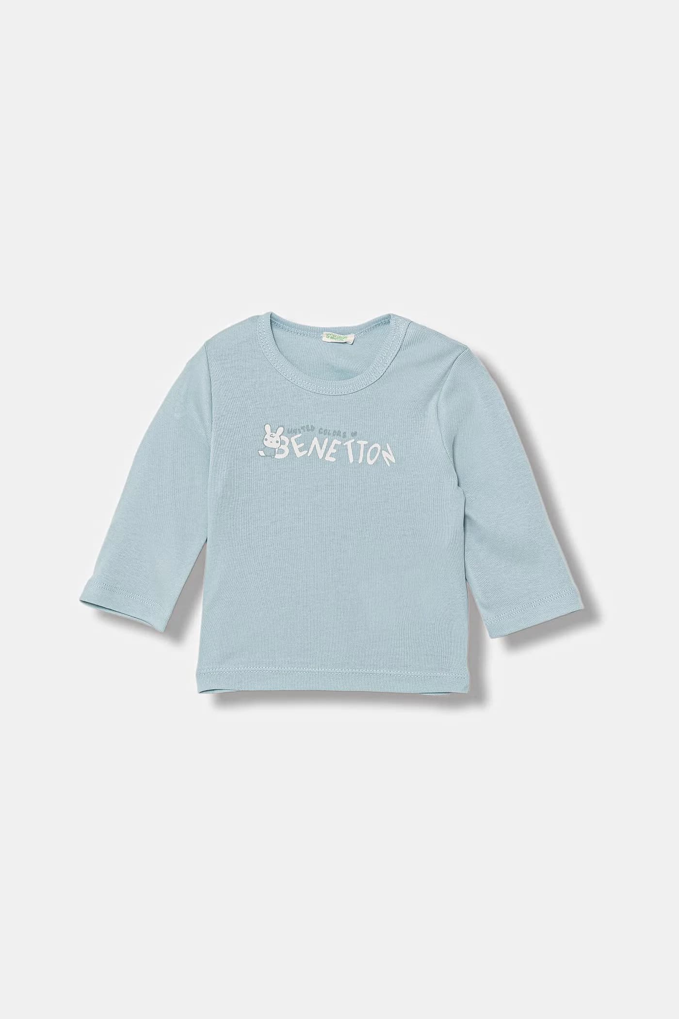 Детская хлопковая рубашка с длинным рукавом