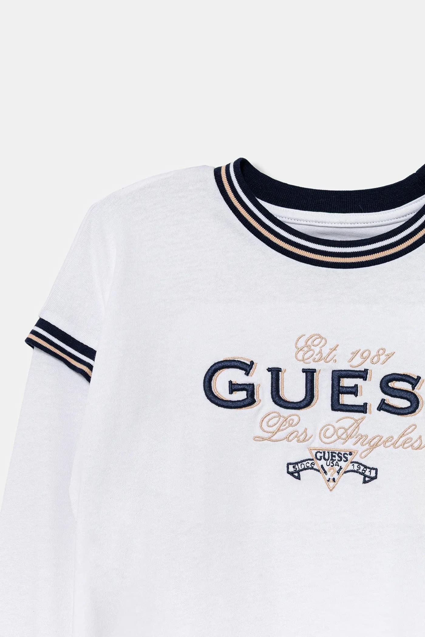 Детская хлопковая рубашка с длинным рукавом - фото 3